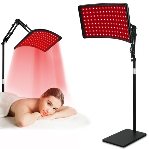 LED Red Light Therapy Lamp with Adjustable Stand - 660nm Red Light & 850nm Infrared Light - Image 2